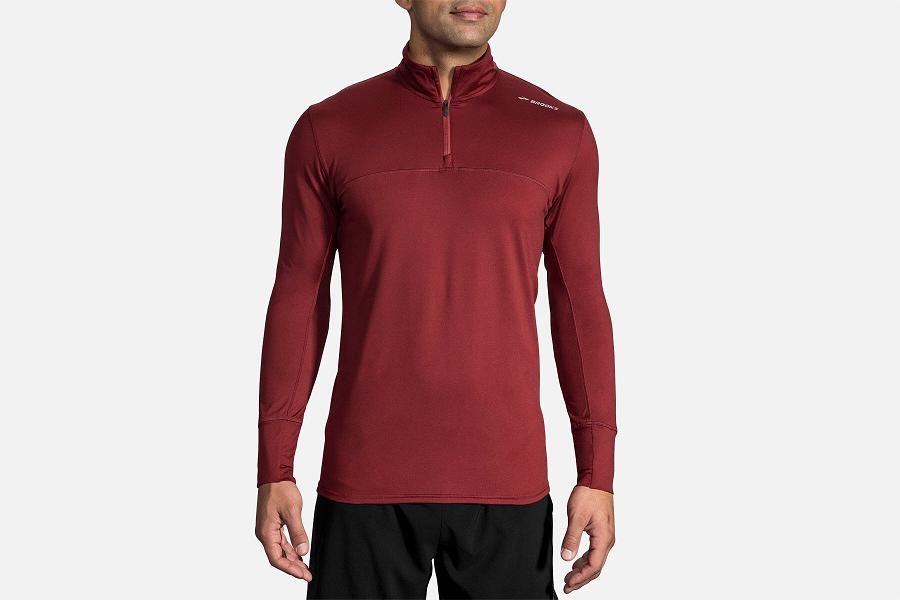 Brooks Dash Men Athletic Wear & Running Hoodie Red GAW689012